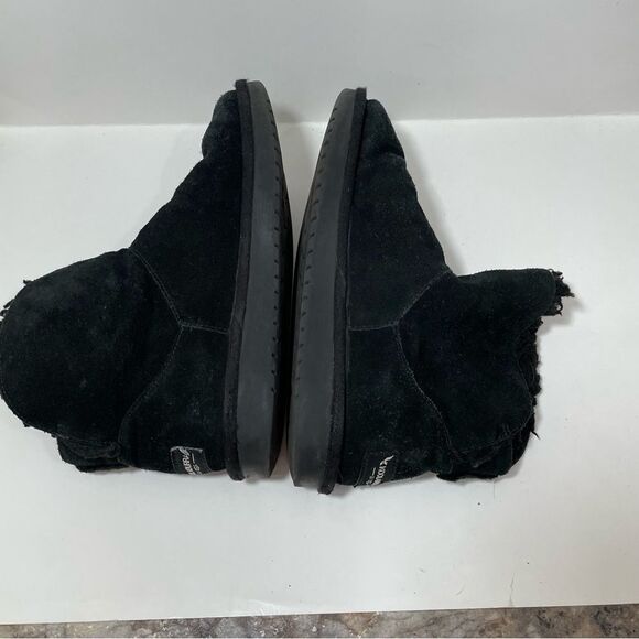 Ugg Koolaburra Black Sequin Star Ankle Winter Booties - Picture 8 of 11